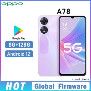 OPPO A78 5G SmartPhone Global firmware MTK Dimensity 700 Android 12 RAM 8GB ROM 128GB 6.56" camera 50MP 5000mAh used phone