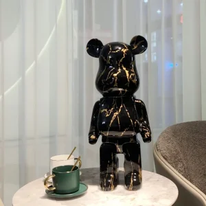 Aesthetic Bear Figure Resin Nordic Bear Statue Figurine Sculpture Luxury Livingroom Decoration Home Ornament Desk Accessories