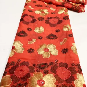 Nigerian Swiss Voile Lace Fabric with 3D Flower Applique And Stones Super Quality African Wedding Dress Lace 2026