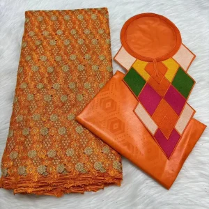 Sky Blue 2.5+2.5 Yards Swiss Voile Lace Fabric With Embroidered African Bazin Riche Fabric For Women Sewing Clothing Lace Fabric