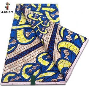 2025 Guaranteed Veritable Original African Wax Print Fabric Real Nigerian 100% Cotton Ankara Wax Fabric Soft Pagne Spuer Batik
