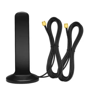 2X2 MIMO 4G LTE 5G Antenna 12dBi Dual SMA Male / TS9 / CRC9 Connectors Magnetic Base 600-6000MHz Omni Waterproof Paddle Antenna