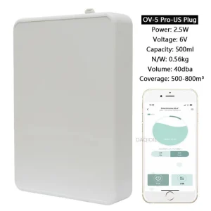 Smart Aroma Diffuser Wall Mounted Essential Oil Diffuser  APP Control Fragrance Diffuser Big Coverage Scent Machine Hotel Home