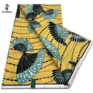 2025 Guaranteed Veritable Original African Wax Print Fabric Real Nigerian 100% Cotton Ankara Wax Fabric Soft Pagne Spuer Batik