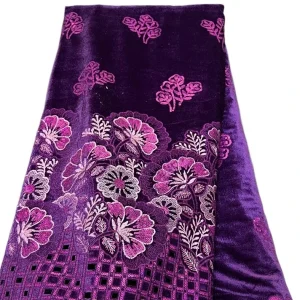 2025 Black African Nigerian velvet lace fabric Sequins Lace Fabric Guipure For Sewing Wedding Party Cloth High Quality Tissu