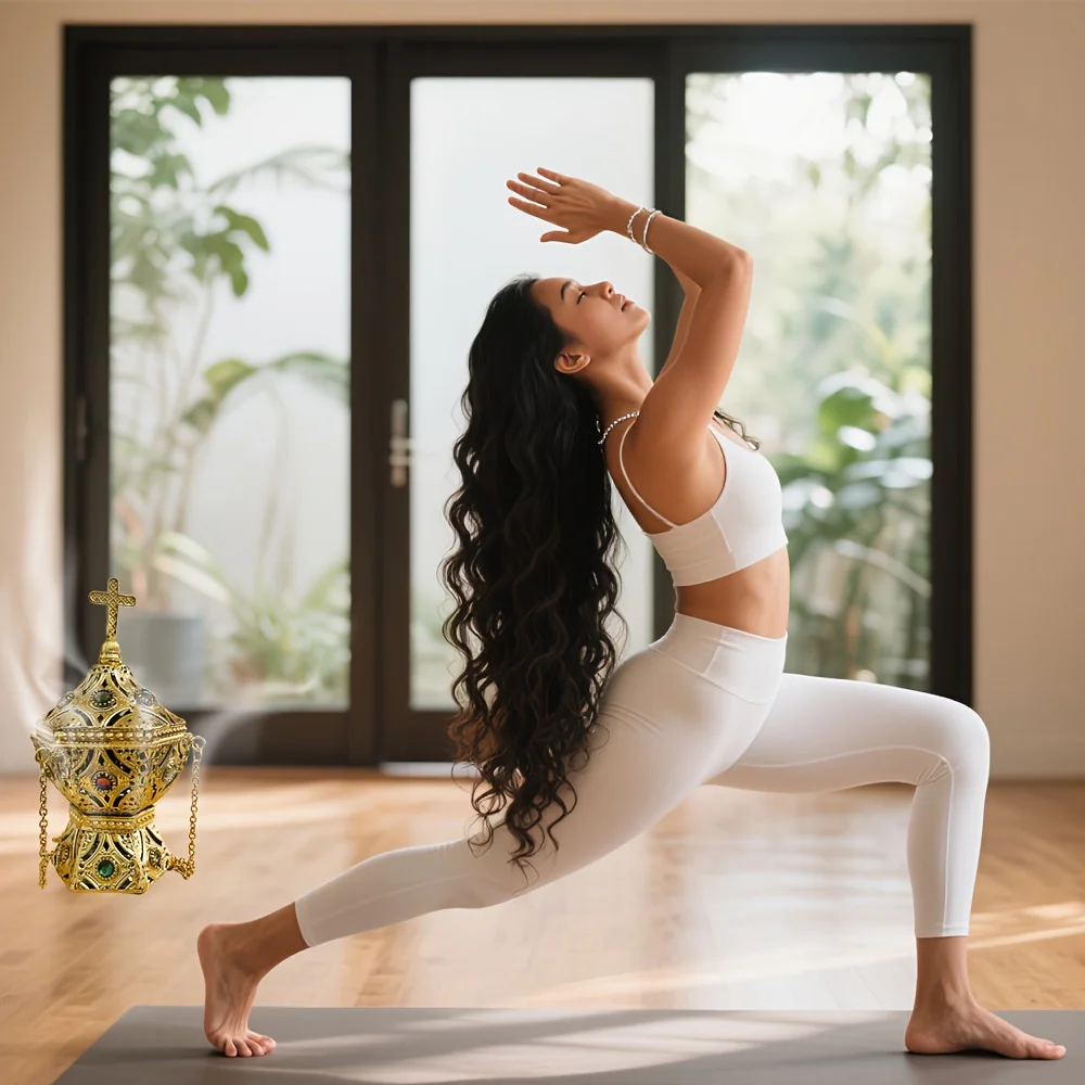 Luxurious suspended aromatherapy burner, meditation burner, suitable for aromatherapy, yoga, spa, home decoration - Image 6