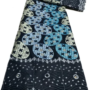 Nigerian Swiss Voile Lace Fabric with 3D Flower Applique And Stones Super Quality African Wedding Dress Lace 2026