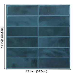 Peel and Stick Wall Tile Stickers Strong Adhesive Wallpaper DIY for Kitchen &Bathroom Backsplash Bathroom RVs Decoration