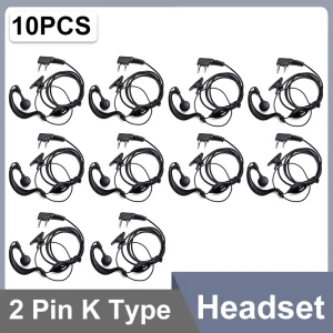 UV18Pro Headset 2 Pin QuanSheng UVK5 Earpiece UVK6 UV5R Plus BF DM-1701 UV17 Plus Walkie Talkie Air Tube Headphone Two Way Radio