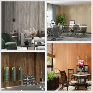 3D Wood Grain Floor Wallpaper Self-adhesive waterproof Wall Sticker Living Room Kitchen toilet metope Home Decor Floor Sticker