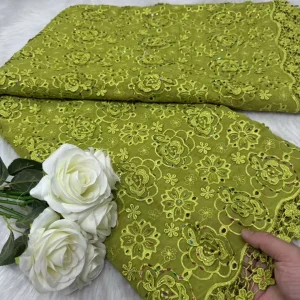 African Chiffon Lace Fabric 2025 High Quality Lace Material Rose Red Nigerian French Lace Fabric for Women Wedding Party