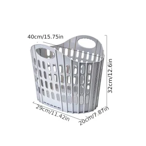 Modern Foldable Laundry Hamper High-capacity Portable Dirty Clothes Organizer Durable Laundry Basket for Home Bathroom