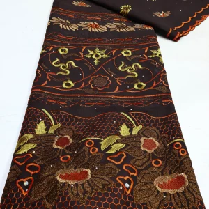 Nigerian Swiss Voile Lace Fabric with 3D Flower Applique And Stones Super Quality African Wedding Dress Lace 2026