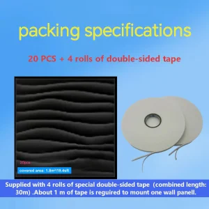 20PCS 3D Wall Panels 30x30cm Indoor Wall Decoration for Living Room Bedroom Hotel Office  Mural Tile-Panel-Mold 3D Wall Sticker