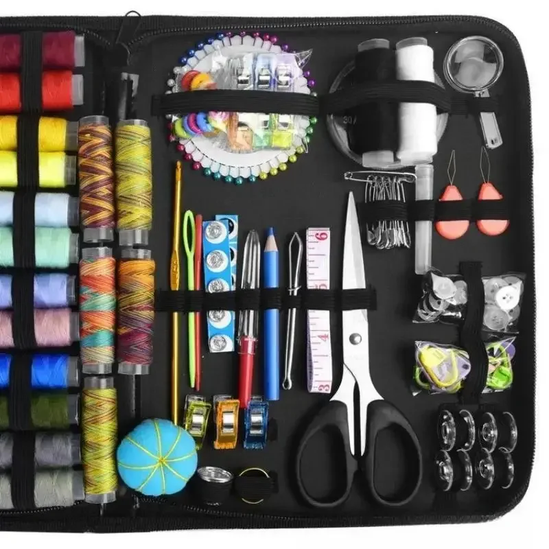 Sewing Kit Complete Handcraft Needle Thread Box Beginners Professionals Fixes DIY Knitting Set Sewing Accessorie Embroidery Tool - Image 4
