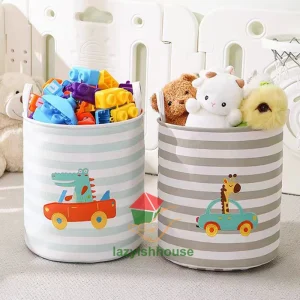 Folding Storage Basket Linen Storage Fabric Wardrobe Office Bedroom Closet Toys Laundry Basket With Handle Storage Organizer new