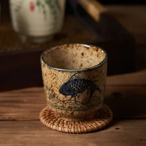Chinese Retro Ceramic Tea Cup Ceramic Mug Japanese Sake Cup Crockery Tea Cups Personal Single Cup Drinkware Cute Cup