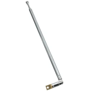 Replacement 60cm FM Antenna Radio Portable 6 Sections TV Telescopic Rotatable Aerial for
