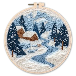 Punch Needle Kit for Adults Beginners animals Easy yarn painting punch needle Embroidery Starter Set DIY Craft Gift for Women