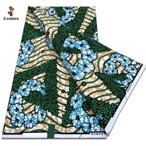 2025 Guaranteed Veritable Original African Wax Print Fabric Real Nigerian 100% Cotton Ankara Wax Fabric Soft Pagne Spuer Batik