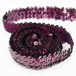 2/5/10Meters Meetee 30mm Sequin Lace Ribbon Stretch Fabric Laces Trim for Clothes Elastic Band DIY Sewing Decoration Accessories