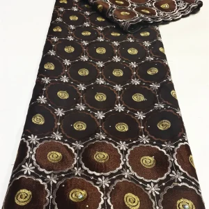 Nigerian Swiss Voile Lace Fabric with 3D Flower Applique And Stones Super Quality African Wedding Dress Lace 2026