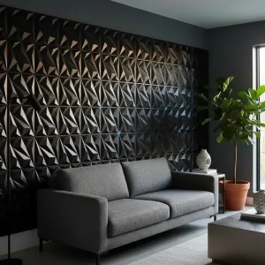 20PCS 3D Wall Panels 30x30cm Indoor Wall Decoration for Living Room Bedroom Hotel Office  Mural Tile-Panel-Mold 3D Wall Sticker
