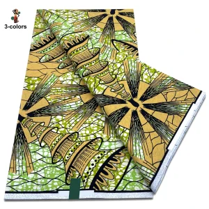 2025 Guaranteed Veritable Original African Wax Print Fabric Real Nigerian 100% Cotton Ankara Wax Fabric Soft Pagne Spuer Batik