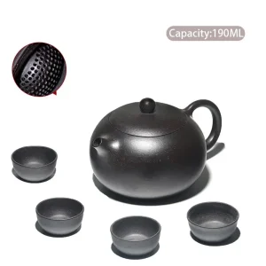 Yixing Purple Clay Teapot Famous Handmade Ball Hole Filter Xishi Tea Pot Chinese Authentic Zisha Tea Set Kettle Customized Gifts
