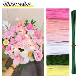500/600 Pieces Pipe Cleaners Chenille Stems 12 Inch Craft Supplies Bulk for DIY Art and Craft Projects Creative Gift