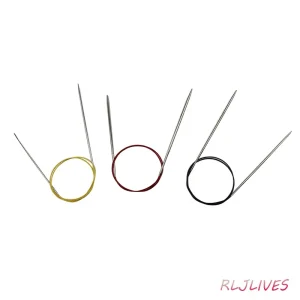 100cm Stainless Steel Circular Needles Metal Circle Needles Round Knitting Needle DIY Weaving Craft Crochet Hooks Set 2.25-10mm