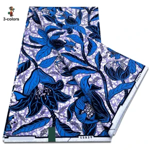 2025 Guaranteed Veritable Original African Wax Print Fabric Real Nigerian 100% Cotton Ankara Wax Fabric Soft Pagne Spuer Batik