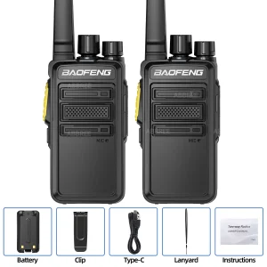 Baofeng BF-V12D GMSK Walkie Talkie Digital Copy Frequency HD Encrypted Call Noice Reduction Radio Two Way Radio BF-888S Upgrade