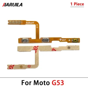 New Power On Off Volume Key Button Flex Cable For Motorola Moto G22 G32 G52 G62 G72 G82 G13 G23 G53 G73 G04 G14 G34 G54 G84 G42