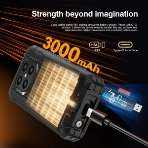 SERVO TANK500 IP68 Waterproof Mini Smartphone 4G LTE Android12 OS 6GB+128GB 13MP Camera Face Unlock 3.88" Small Rugged Cellphone