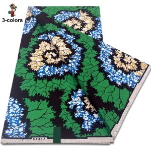 2025 Guaranteed Veritable Original African Wax Print Fabric Real Nigerian 100% Cotton Ankara Wax Fabric Soft Pagne Spuer Batik