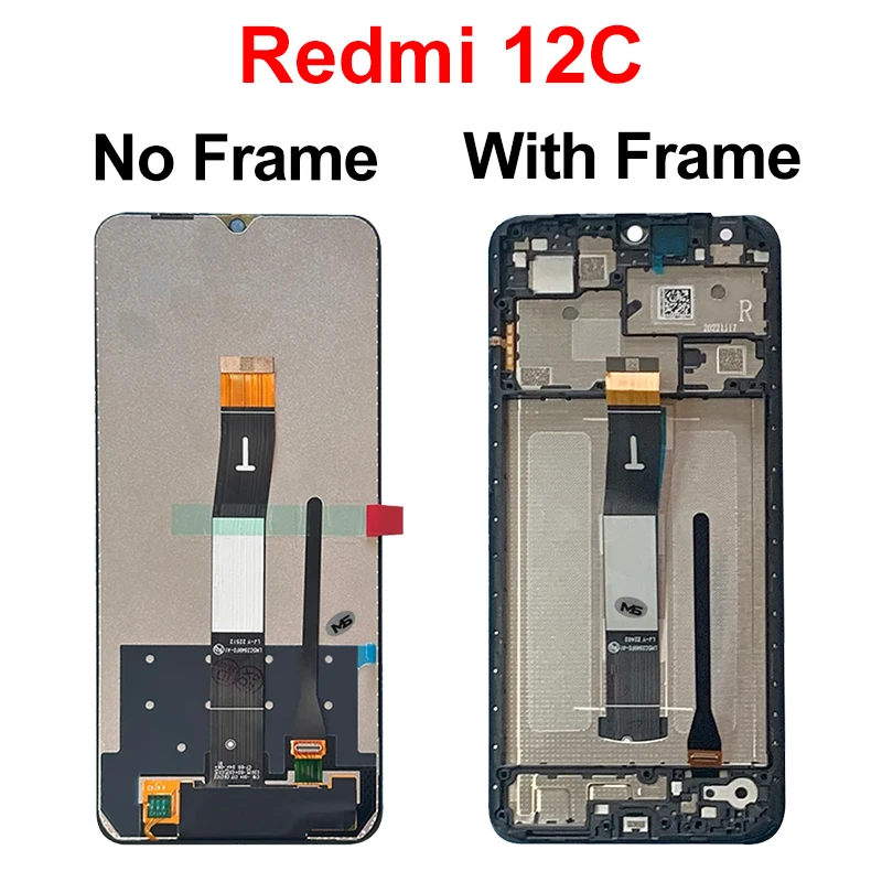 AAA+ IPS For Xiaomi Redmi 12C LCD Poco C55 Display 22120RN86I Touch Screen For Redmi 12 LCD Digitizer Assembly Replacement Parts - الصورة 4