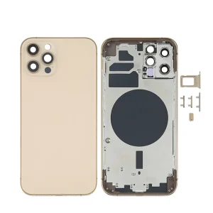 For iPhone 14 14 Pro 14Pro Max Back Housing Battery Cover+Middle Frame Chassis+with Side Buttons+SIM Tray,Tools 14PRO Back Cover