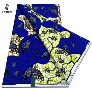2025 Guaranteed Veritable Original African Wax Print Fabric Real Nigerian 100% Cotton Ankara Wax Fabric Soft Pagne Spuer Batik