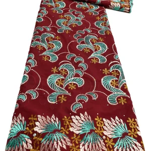 Nigerian Swiss Voile Lace Fabric with 3D Flower Applique And Stones Super Quality African Wedding Dress Lace 2026