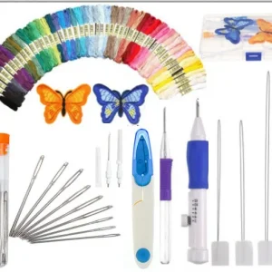 Magic DIY Hand Embroidery Pen Patch Knitting Sewing Tool Kit Punch Needle embroidery thread embroidery threads mulina hilos