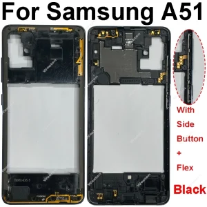 Middle Frame For Samsung Galaxy A21S A217 A217F A31 A41 A51 A71 A315 A415 A515 A515 A715 Housing Center Cover With Side Button
