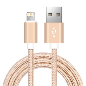 Rapid Charge Nylon Braided USB Charger Cable for iPhone 14 Plus 13 12 mini 11 Pro XS Max XR X 8 7 6S 6 Fast Charging Data Cable