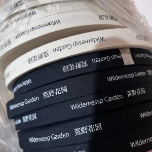 10mm-50mm Custom Cotton Ribbon Print Logo Handmade For Wedding Christmas Decoration DIY Sewing Fabric 100 Yards/Roll