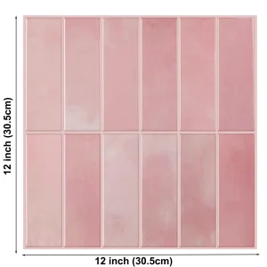 Peel and Stick Wall Tile Stickers Strong Adhesive Wallpaper DIY for Kitchen &Bathroom Backsplash Bathroom RVs Decoration