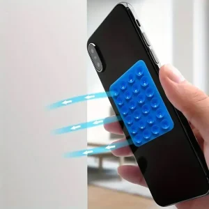 Phone Silicone Suction Cup Holder Strong Adhesive Suction Cup Wall Stand Square Anti-Slip Single-Sided Case Mount Back Sticker