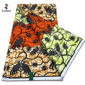 2025 Guaranteed Veritable Original African Wax Print Fabric Real Nigerian 100% Cotton Ankara Wax Fabric Soft Pagne Spuer Batik