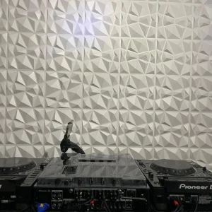 20PCS 3D Wall Panels 30x30cm Indoor Wall Decoration for Living Room Bedroom Hotel Office  Mural Tile-Panel-Mold 3D Wall Sticker