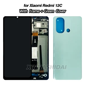 100% Tested LCD For Xiaomi Redmi 12C LCD Touch Screen Digitizer Assembly Replacement Part For For Xiaomi Redmi 12C Display