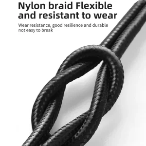 Rapid Charge Nylon Braided USB Charger Cable for iPhone 14 Plus 13 12 mini 11 Pro XS Max XR X 8 7 6S 6 Fast Charging Data Cable